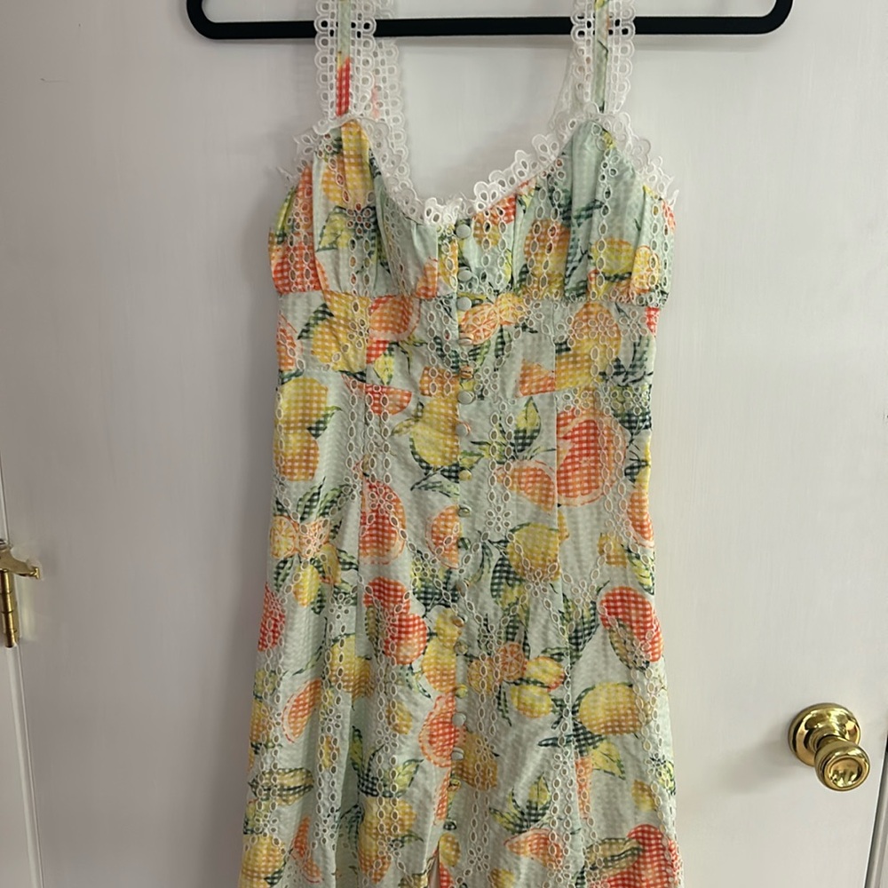 Eyelet anthro dress